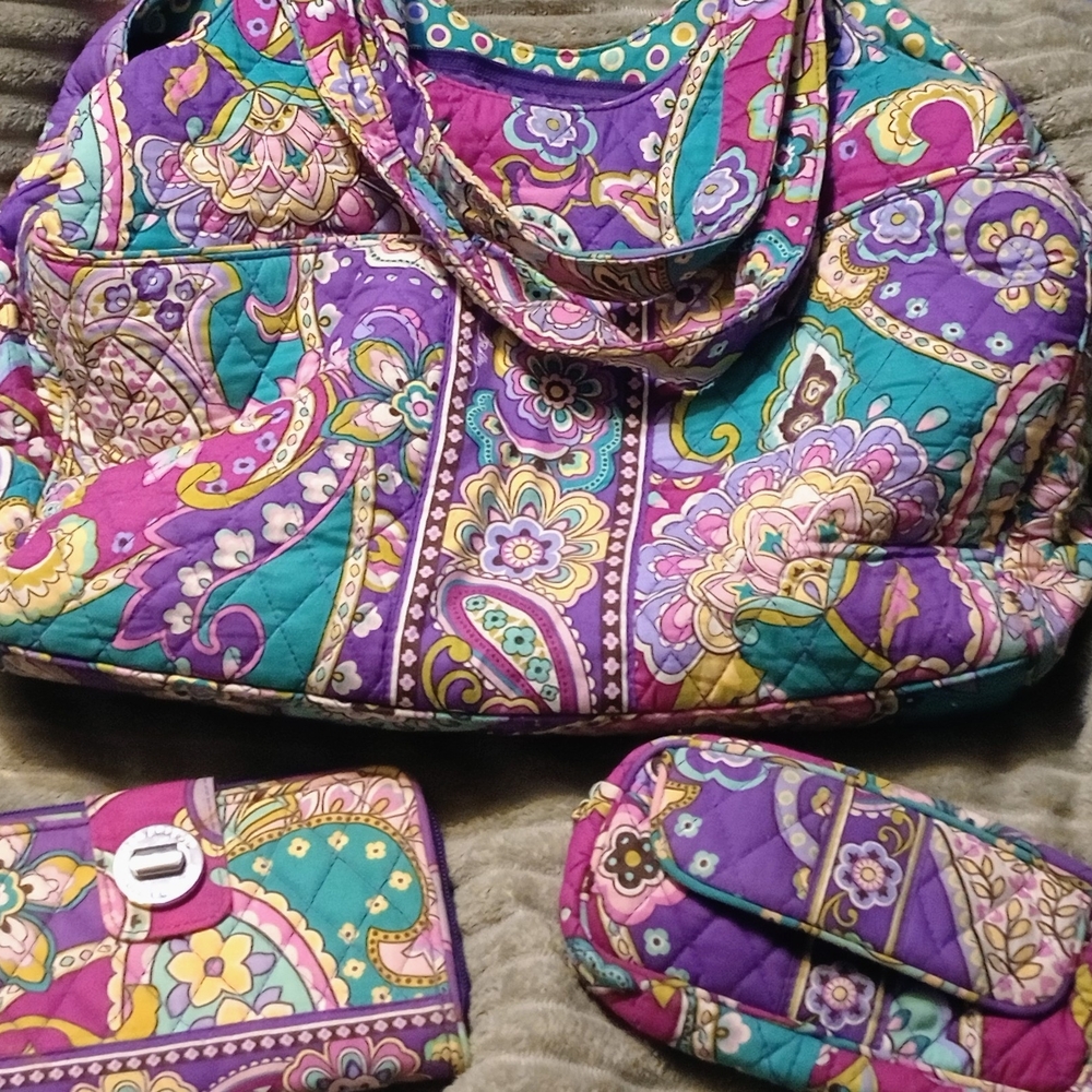 Colorful Paisley Women's Bag Set